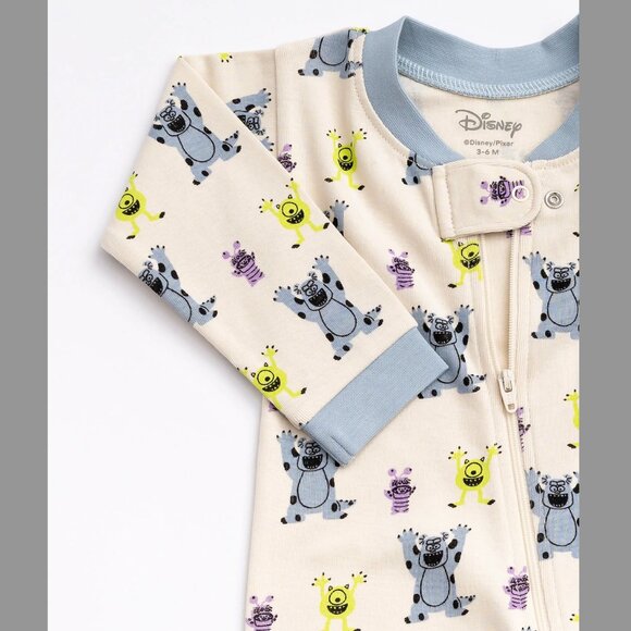 Monica + Andy Disney Monsters Inc. Onesie Organic Cotton 18/24M - Picture 1 of 4